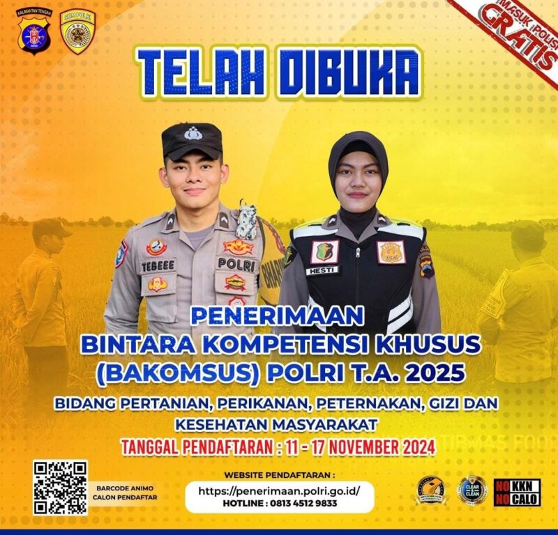 Penerimaan Bakomsus Polri 2025.