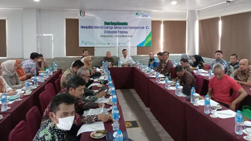 FGD Pemkab Pringsewu dan BPJS Ketenagakerjaan, Jumat 1 November 2024.
