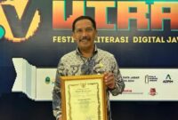 Penghargaan Unit Saber Hoax Teraktif Literiasi Digital.