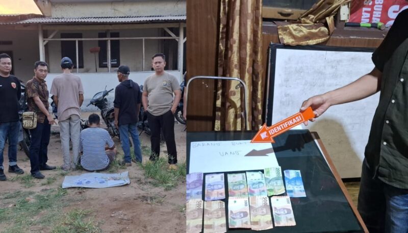 Kolase foto saat polisi berhasil menangkap pelaku dan barang bukti yang diamankan.