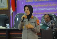Kabid Humas Polda Lampung Kombes Pol Umi Fadilah Astutik S.Sos.S.I.k.M.Si. 