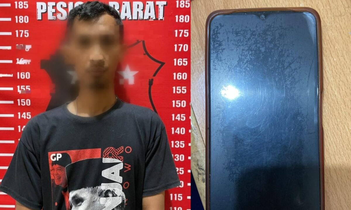 Tersangka dan barang bukti yang diamankan Polres Pesisir Barat.