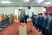 Pelantikan 7 Kepala OPD di Pemkab Tanggamus, Senin 4 Nopember 2024.