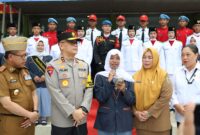 Kapolda Lampung Usai Sosialisasi di SMAN 5 Bandar Lampung, Senin 4 Nopember 2024.