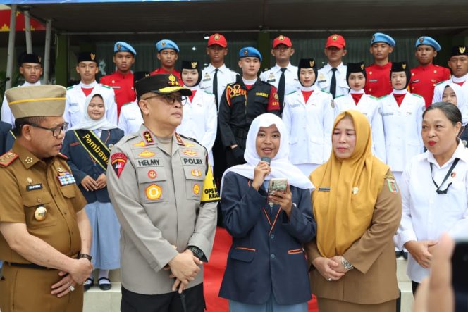 
 Kapolda Lampung Usai Sosialisasi di SMAN 5 Bandar Lampung, Senin 4 Nopember 2024.