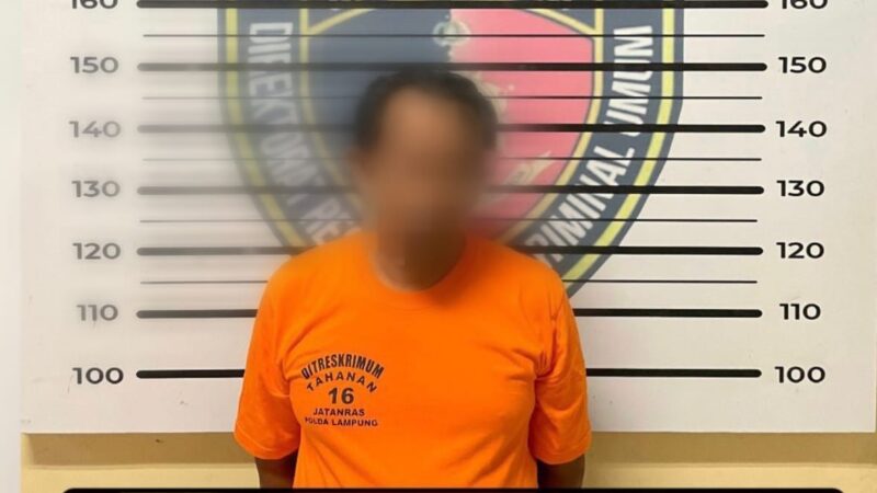 Tersangka yang ditangkap Ditkrimum Polda Lampung.