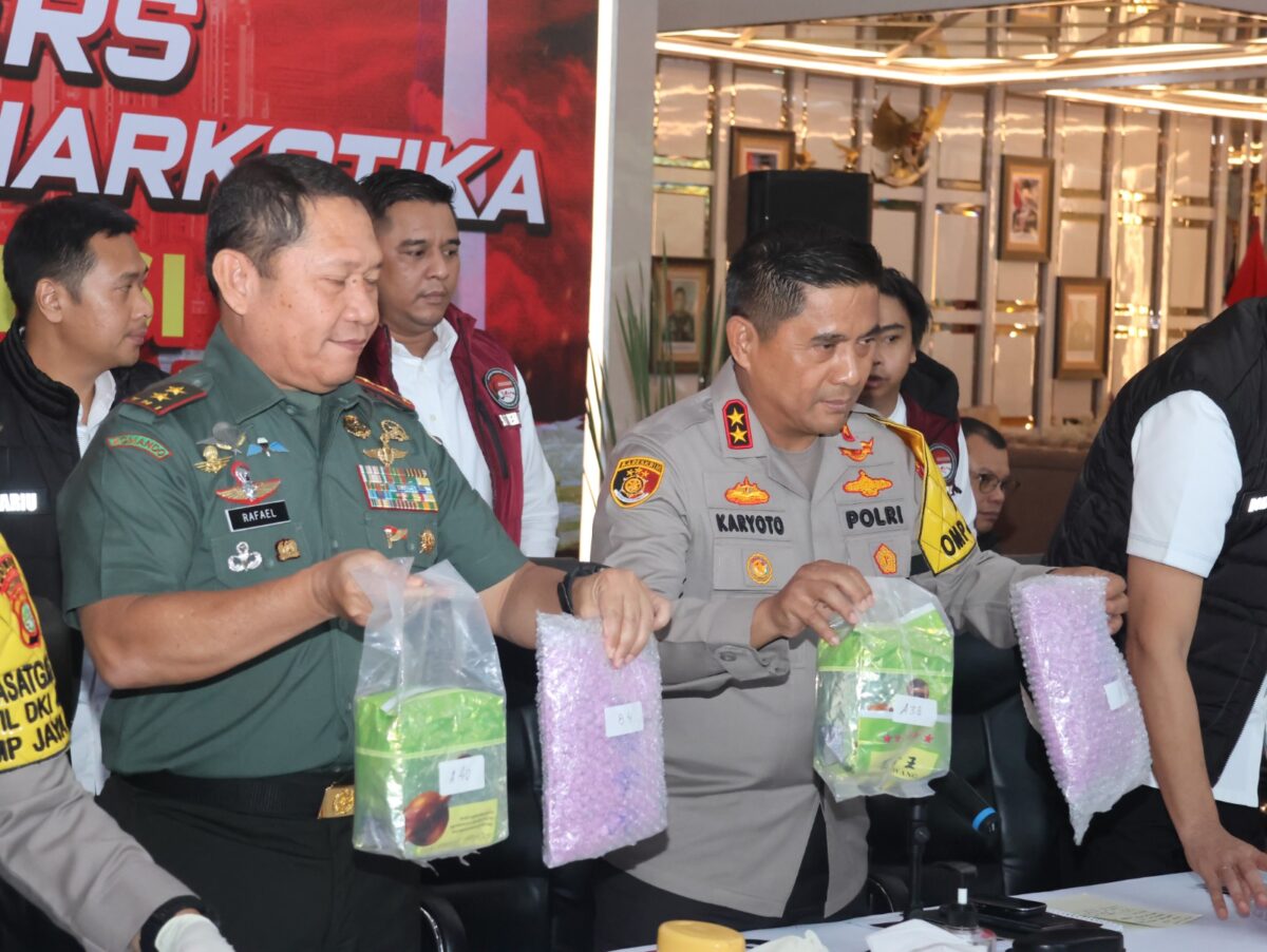 Jumpa Pers Pengungkapan Narkoba Polda Metro Jaya, Rabu 6 Nopember 2024.