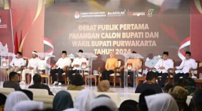 Debat Publik Cakada Purwakarta Pilkada 2024.