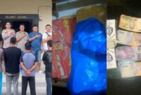 Kolase foto tersangka yang berhasil ditangkap dan barang bukti yang diamankan polisi, Jumat 8 Nopember 2024.