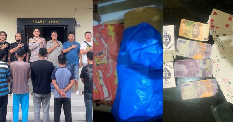 Kolase foto tersangka yang berhasil ditangkap dan barang bukti yang diamankan polisi, Jumat 8 Nopember 2024.