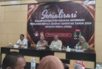 Sosialisasi KPU Pringsewu kepada Awak Media, Jumat 15 November 2024 | Samuel/Media Prioritastv.com.