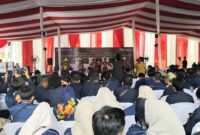 Pembukaan Simulasi Pungut dan Hitung Suara Pilkada 2024 oleh KPU Tanggamus di Islamic Center Kota Agung, Senin 18 November 2024 | Herdi/Media Prioritastv.com. 