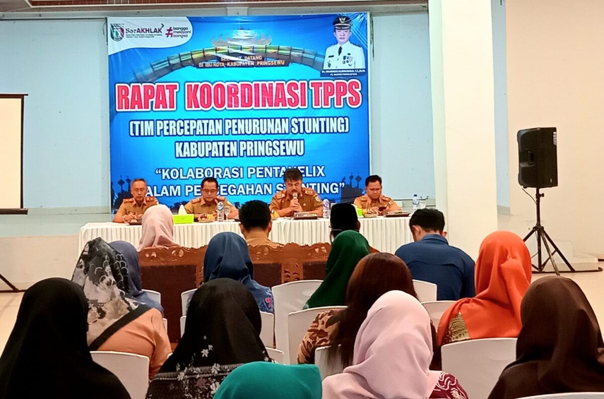 Rapat Stunting Pringsewu, Selasa 19 November 2024.
