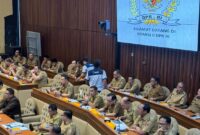 Pj Bupati Tanggamus Mulyadi Irsan saat menghadiri RDP bersama Komisi II DPR-RI di Jakarta, Selasa 19 November 2024 | Dok. Kominfo Tanggamus.