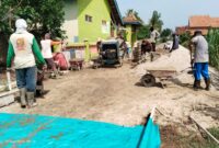 Pembangunan Rabat Beton di Pekon Tunggul Pawenang, Adiluwih, Pringsewu.