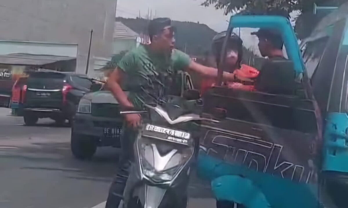 Aksi heroik Aipda Deni saat menangkap DPO Curanmor di Bandar Lampung.