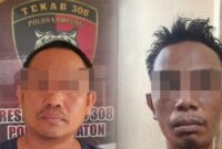 Dua Tersangka pencurian di RS Advent Bandar Lampung.