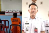 Kolase foto saat warga binaan melakukan pemugutan suara dan saat Kasi Binadik Giatja Lapas Kota Agung memberikan keterangan, Rabu 27 November 2024 | Herdi/Media Prioritastv.com.