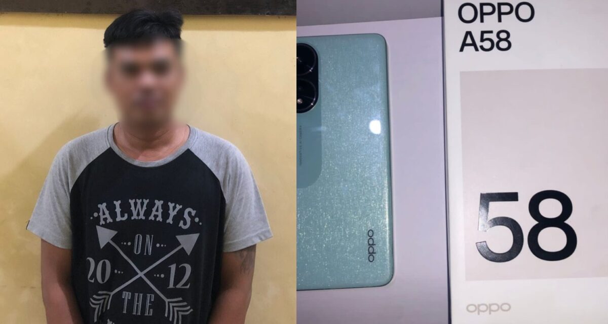 Tersangka dan barang bukti yang berhasil diamankan Polsek Wonosobo, Polres Tanggamus.