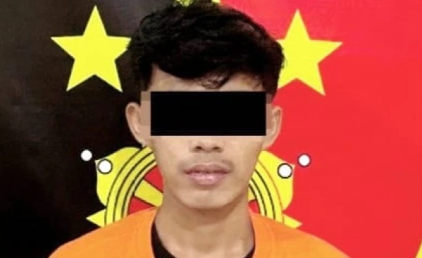 Tersangka yang ditangkap Polsek Tanjung Karang Timur, Bandar Lampung.