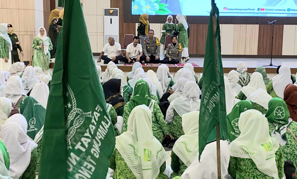 Aksi Solidaritas Fatayat NU Lampung di Polda Lampung, Rabu 4 Desember 2024.