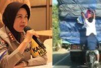 Kolase foto Kabid Humas Polda Lampung Kombes Umi Fadilah dan ilustrasi Bajing Loncat di Bandar Lampung.