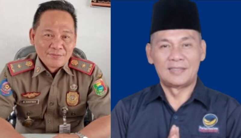 Kolase Foto H. M. Suratman semasa hidupnya saat menjabat Kasat Pol PP Tanggamus dan saat menjabat anggota DPRD Tanggamus.