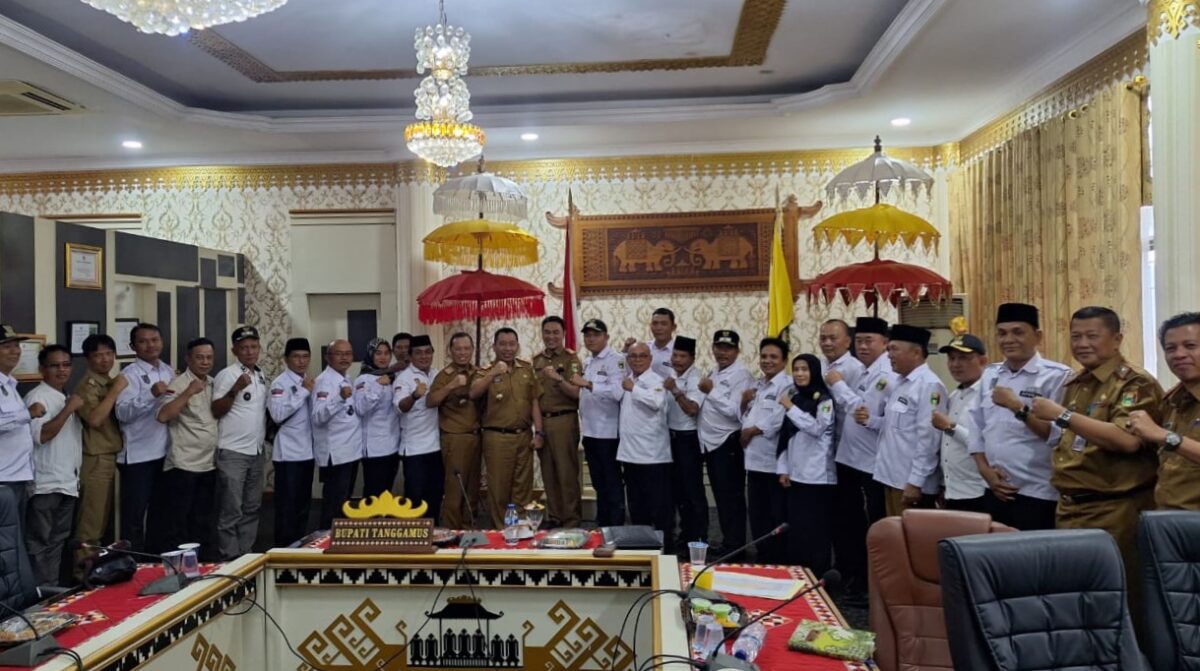 Foto bersama DPC Apdesi Tanggamus usai Audensi ke Pemkab Tanggamus, Selasa 10 Desember 2024 | Dok. DPC Apdesi Tanggamus.