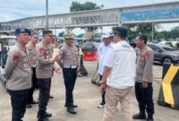 Karo Ops Polda Lampung saat meninjau Pelabuhan Bakauheni, Lampung Selatan, Rabu 11 Desember 2024.