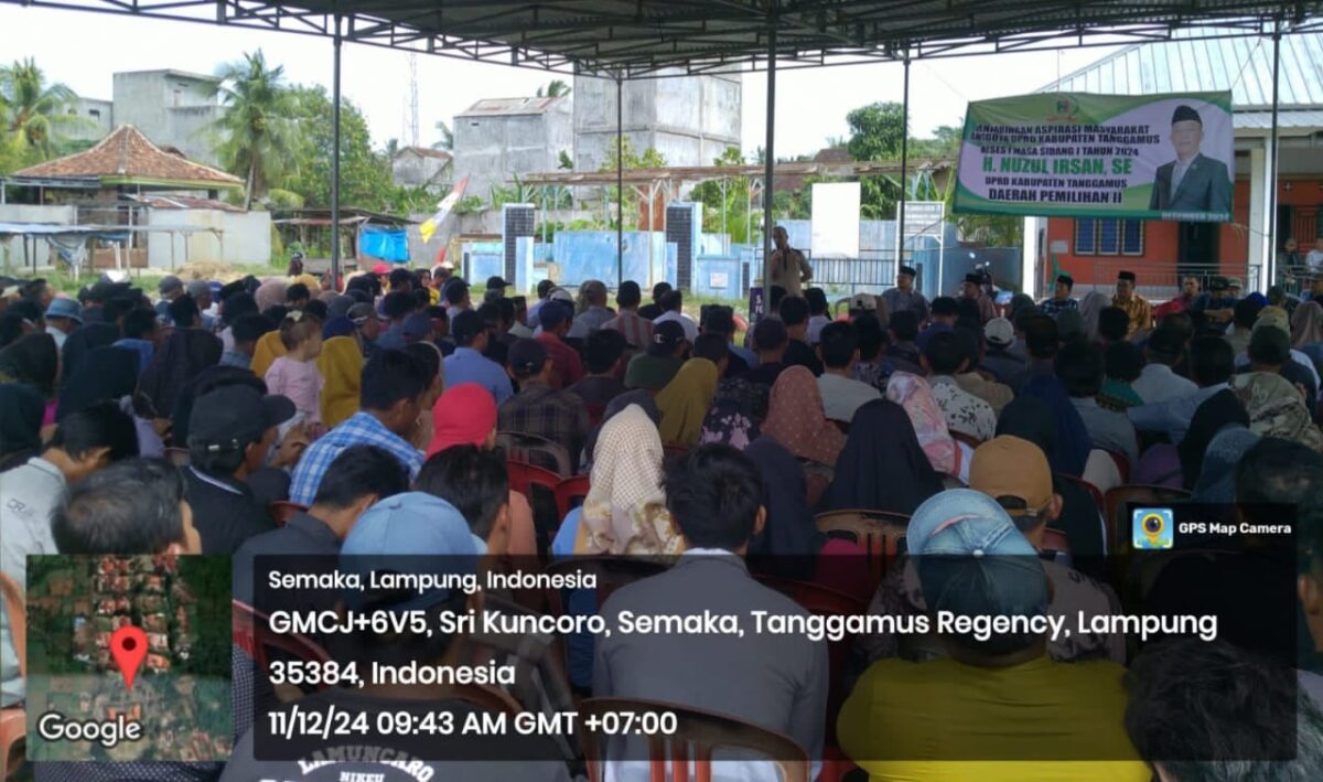 Anggota DPRD Tanggamus asal Fraksi PKB saat melaksanakan reses wilayah Dapil II di Pekon Srikuncoro, Semaka, Tanggamus, Kamis 12 Desember 2024 | Edi Hidayat/Media Prioritastv.com.