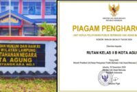 Kolase foto Rutan Kelas IIB Kota Agung dan penghargaan yang diraihnya, Selasa 10 Desember 2024 | Dok. Rutan Kota Agung.