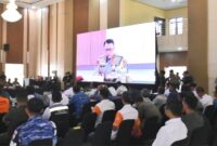 Kapolda Lampung saat memimpin rapat koordinasi persiapan Ops Lilin Krakatau 2024.