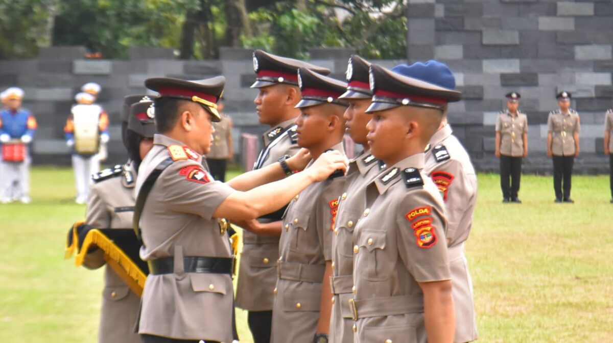 Pelantikan Siswa Diktukba Polri Polda Lampung di SPN Polda Lampung, Rabu 18 Desember 2024 | Dok. Humas Polda Lampung.