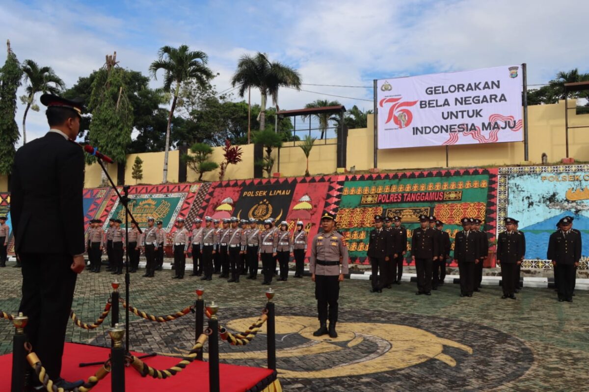Upacara Hari Bela Negara ke-76 di Polres Tanggamus, Kamis 19 Desember 2024 | Dok. Polres Tanggamus.