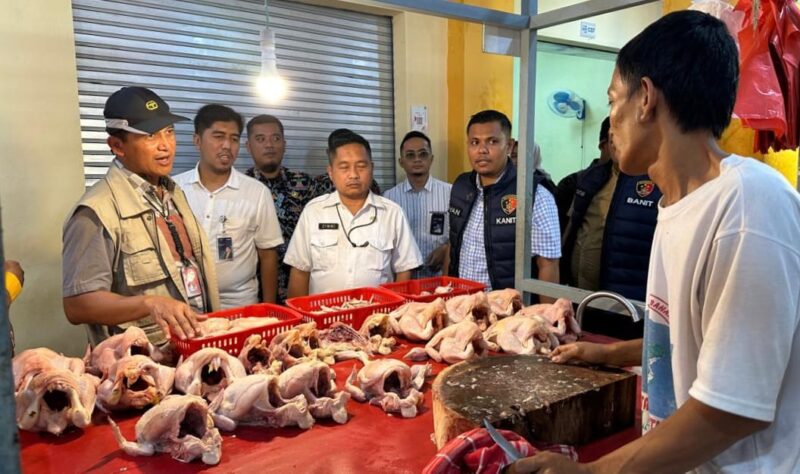 Pengecekan bahan pokok oleh Polda Lampung, Kamis 19 Desember 2024 | Dok. Humas Polda Lampung.
