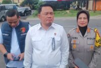 Dirreskrimsus Polda Lampung, Kombes Pol Donny Arief Praptomo saat memberikan keterangan.