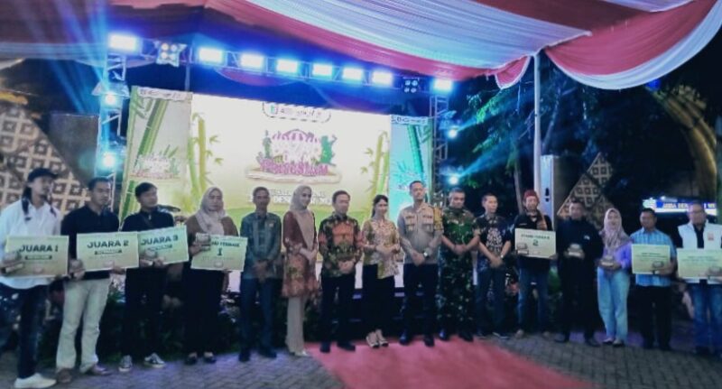 Penutupan Bazar UMKM Pringsewu, Selasa 24 Desember 2024, malam.