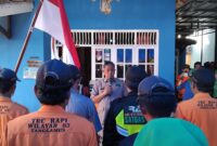 Ketua RAPI 03 Tanggamus, Suhartono saat melantik pengurus lokal 1, lokal 2 dan lokal di Kota Agung, Sabtu 28 Desember 2024 | Herdi/Media Prioritastv.com.