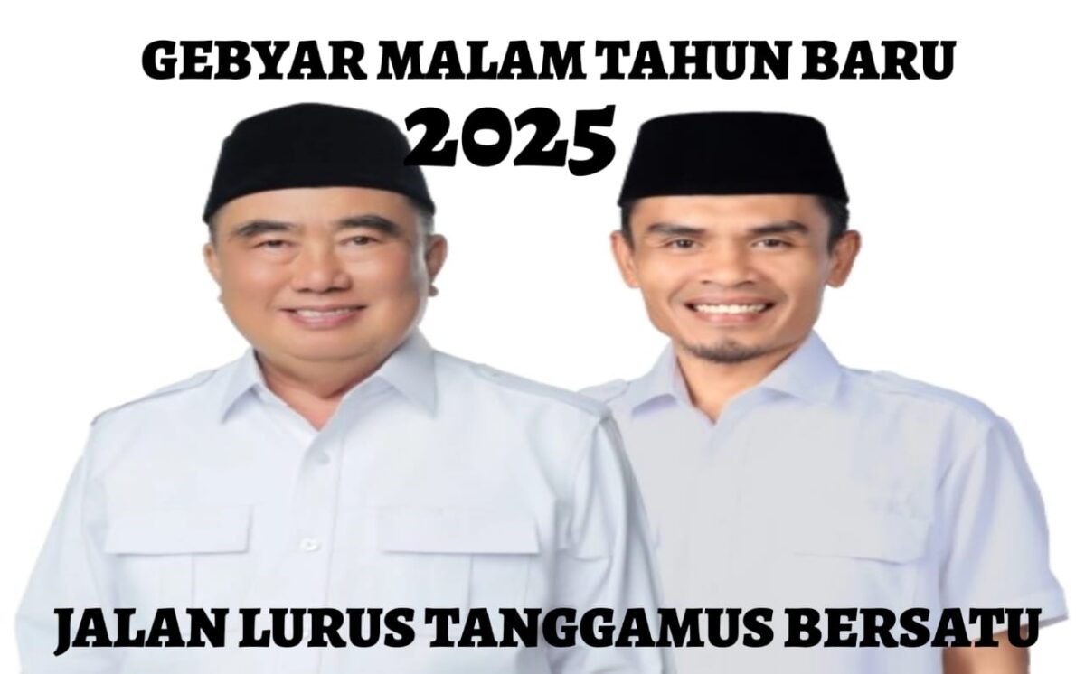 Bupati Tanggamus Terpilih, H. Moh. Saleh Asnawi dan Wakil Bupati Terpilih Agus Suranto.