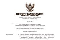 Peraturan Bupati Tanggamus Nomor 19 Tahun 2024.