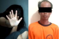 Kolase foto ilustrasi pencabulan dan tersangka yang ditangkap polisi, Jumat 27 Desember 2024.