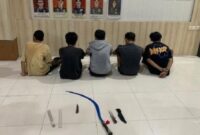 Remaja Pelaku Tawuran di Bandar Lampung, Sabtu 28 Desember 2024.