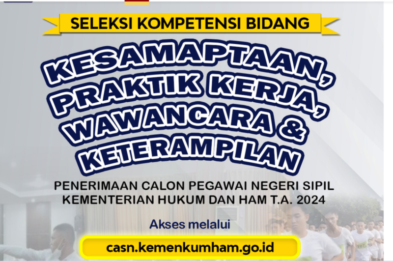 Informasi SKB CPNS Kemenkumham 2024 | Dok. Kemenkumham RI.