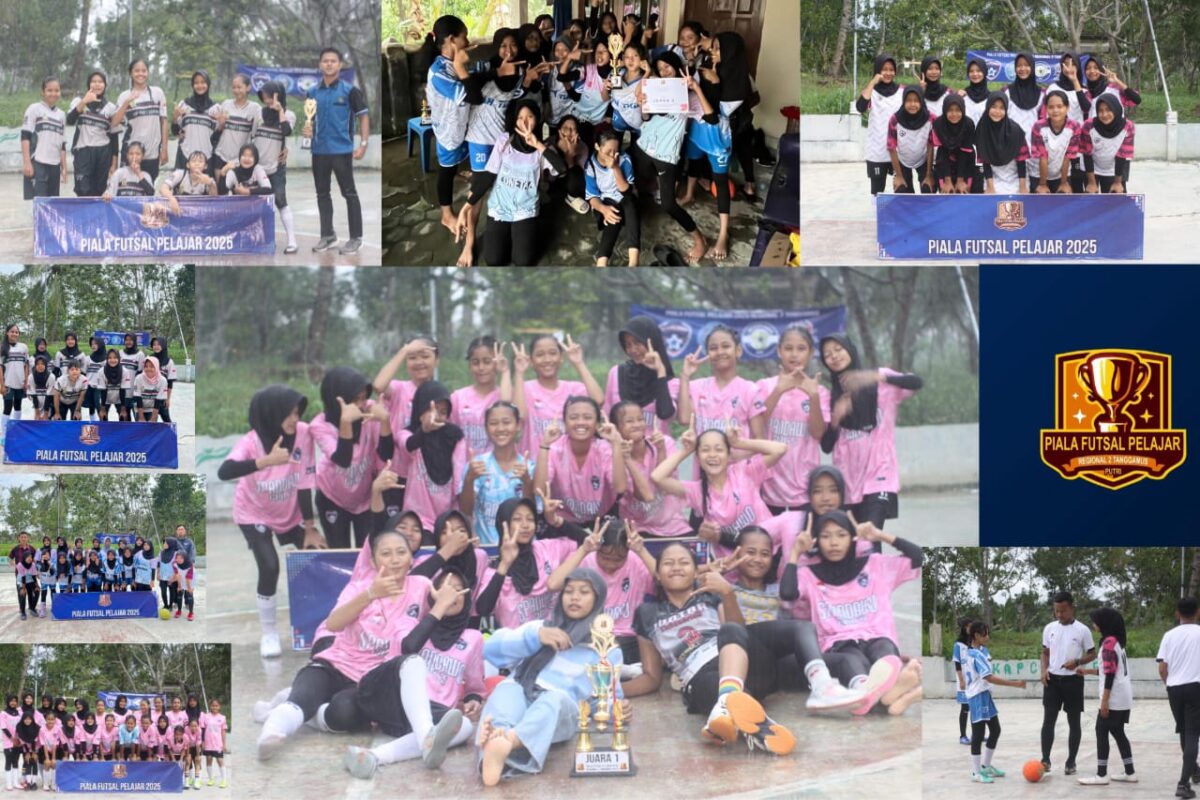 Kolase foto kemeriahan atas permainan dan kemenangan tim Starlight SMPN 2 Wonosobo, Tanggamus, Jumat 10 Januari 2025 | Dok. Arief Riawan.