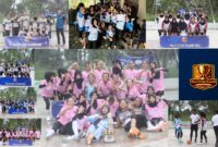 Kolase foto kemeriahan atas permainan dan kemenangan tim Starlight SMPN 2 Wonosobo, Tanggamus, Jumat 10 Januari 2025 | Dok. Arief Riawan.