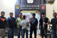 Tersangka BA saat diamankan polisi di Polres Way Kanan, Sabtu 11 Januari 2025 | Dok. Polres Way Kanan.