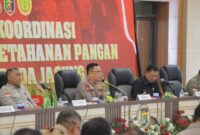 Kapolda Lampung Irjen Pol Helmy Santika saat Pimpin Rapat Bersama Irjen Hortikultura Kementerian Pertanian RI, Direktur Perlindungan Perkebunan Kementan RI, Pejabat Gubernur Lampung, Forkopimda kabupaten/kota, serta Sejumlah Kepala Dinas dan Lembaga Terkait, Kamis 17 Januari 2025 | Dok. Bidhumas Polda.
