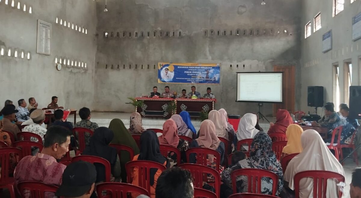 Musrenbang 2025 Pekon Karang Sari, Air Naningan, Tanggamus dalam RKPD 2026 di Balai Pekon setempat, Kamis 16 Januari 2025 | Mustar Arifin/Media Prioritastv.com.