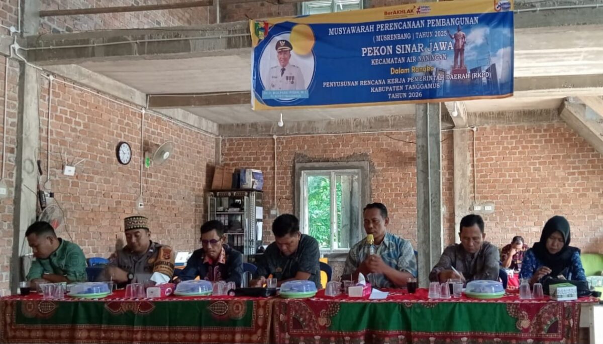 Musrenbang RKPD 2026 di Balai Pekon Sinar Jawa, Jumat 17 Januari 2025 | Mustar Arifin/Media Prioritastv.com.