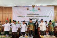 Penjabat (Pj) Bupati Lampung Barat Drs. Nukman, MM., saat menghadiri Pendidikan Dasar Pendidikan Kader Penggerak Nahdlatul Ulama ke 20 di Majelis Wakil Cabang Nahdlatul Ulama (MWCNU) Kecamatan Sekincau, Jum'at (17/1/2025).